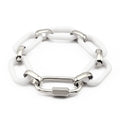 New Product Chain Bracelet Ceramic Bracelet With Silver Gold Pendant Chain Link Bracelet Jewelry