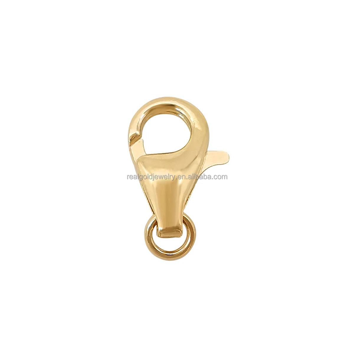 Jewelry Accessory 14K Solid Gold Lobster Clasp Necklace Closure Pure 14K Gold Jewelry Findings