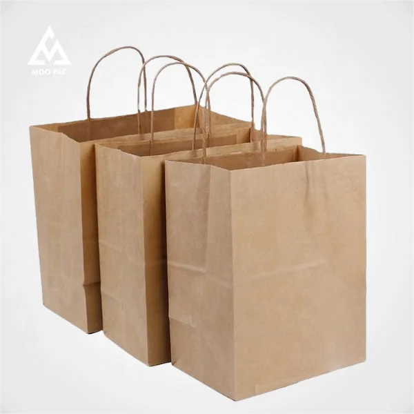 Recycled Material Paper Bags with Gravure Printing Surface Handling