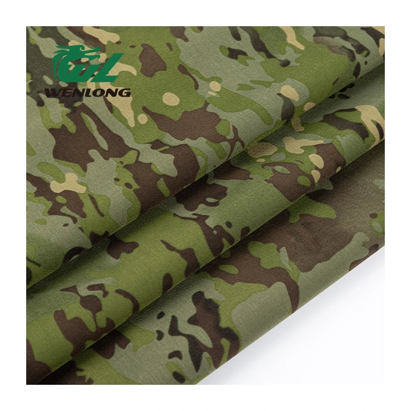 530D Customized 100% Nylon Green CP WR PU Coated Woven Breathable Camouflage Cordura Fabric for Tactical Vest Girls & Boys