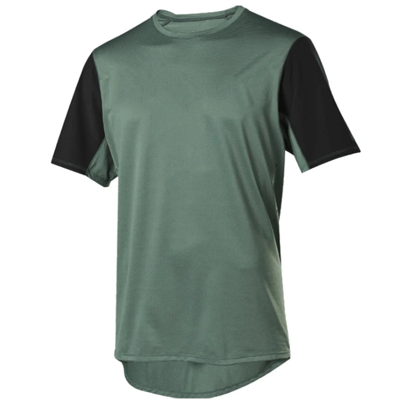 Summer Casual Ride MTB Shirt Custom LOGO Blank Breathable Bicycle Loose Jersey Wear