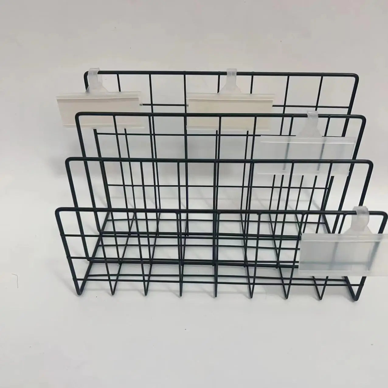 PP Hanging Plastic Shelf Label Holder PVC Display Price Tag for Wire Shelf for Warehousing & Supermarket Supplies