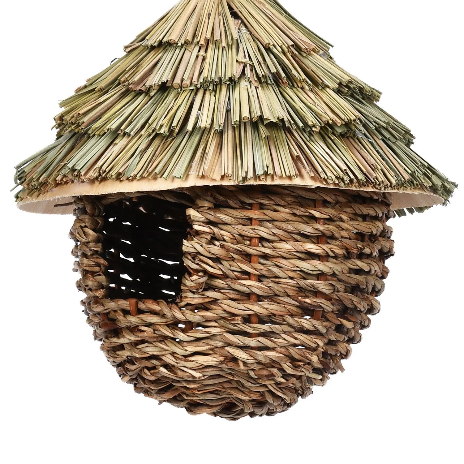 Durable Creative Aviary Hummingbird House Breathable Straw Bird Nest for Garden Decoration Temu Pet Beds