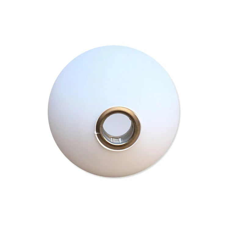 Mouth Blown Frosted Matt Shiny Milk White Color Glass Lighting Globe with Metal G9 Internal Screw Glass Lampshade