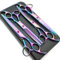 8 Inch Left Handed Custom Dog Hair Clipper Foldable Pet Grooming Scissors Vg10 Kit Dog Grooming Scissors Made of Plastic