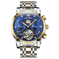 Oem Custom logo Multifunctional Calendar Hot Selling Business Waterproof Stainless Steel Automatic Mechanical Watch  for Man