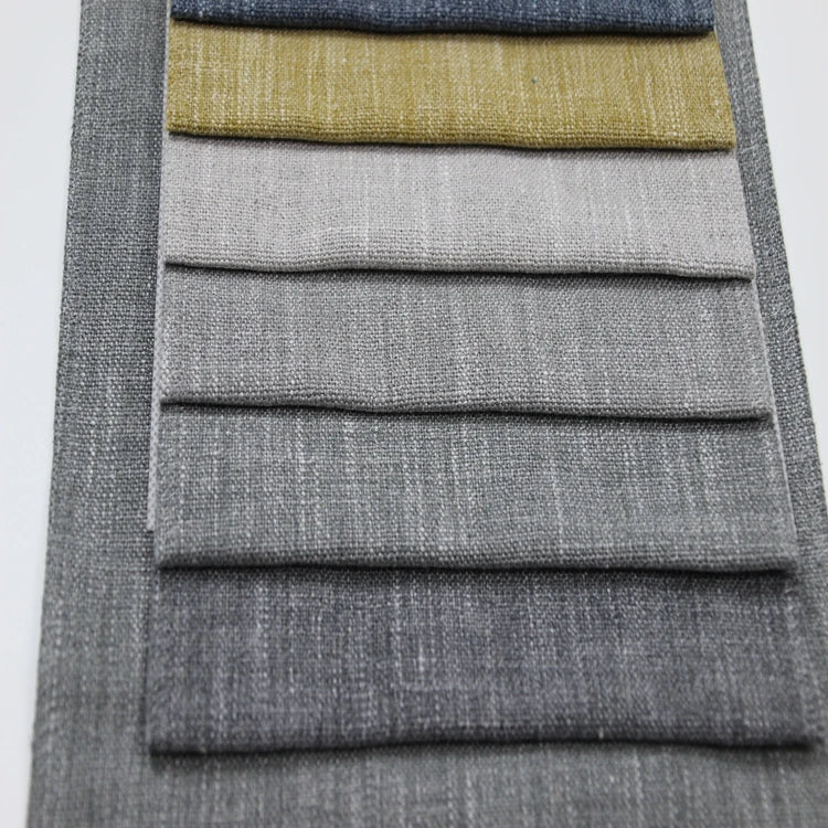 70% Polyester18%V10%L2%C Linen Cotton Fabric for Upholstery