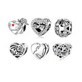 Designer Charms 925 Sterling Silver Mother Family Friend Sister CZ Beads Pendant Jewelry Fit Women Bracelets Necklace Gift