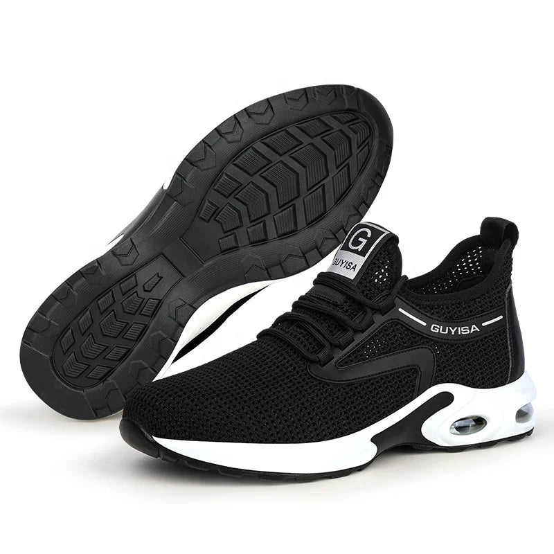 GUYISA New Hit and Stab Proof Work Shoes CE Steel Toe Industrial Protective Safety Shoes