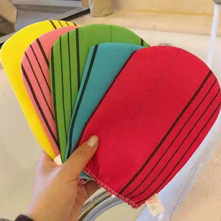 Factory Custom Hot Sale Colorful Bath Body Scrub Exfoliate Dead Skin 100% Exfoliating Glove