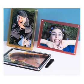 Creative Mini Photocard Holder Custom UV Printed Acrylic Standee Aluminum Photo Album Holder