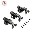 Aluminum Frame Glass Door Hinges Black Color Soft Closing Hydraulic Hinge Furniture Accessories