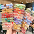 Hot Selling Korean Version of Girls' Hair Rings Cartoon Cute Animal Flowers High Elasticity Non Damage Hair Rope