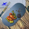 Home Decor Tabletop Slate Platter Kitchen Bar Cafe Accessories Food Meat Cutting Stylish Slate Cheese Board Black Slate Platter