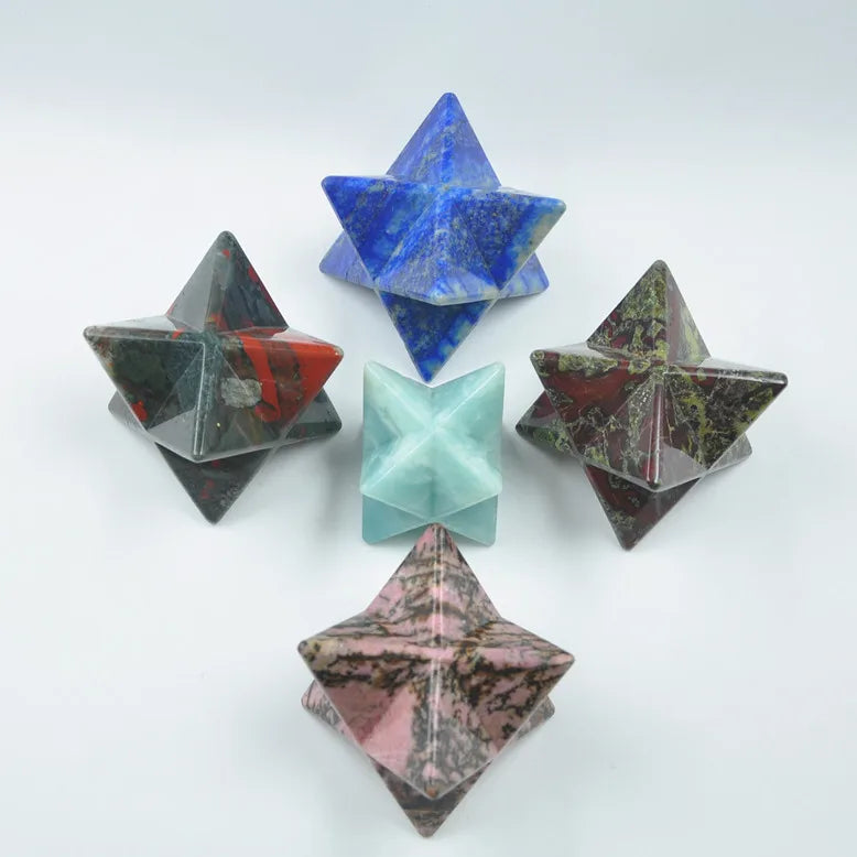 2026 Clear Crystal Merkaba Stars Wholesale Crystal Agate Merkaba Stars
