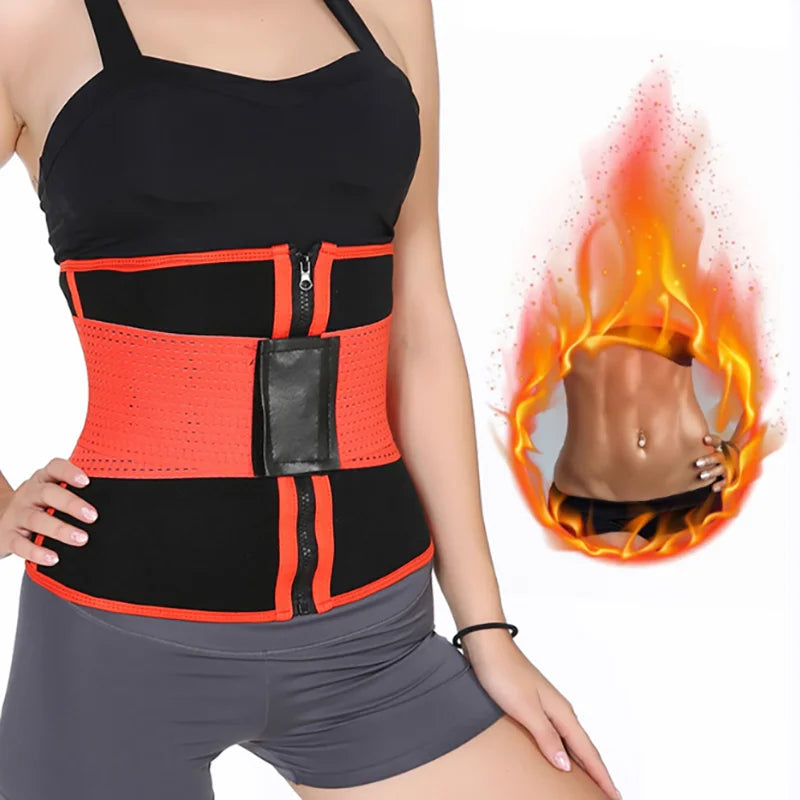 Double Compression Body Shaper Waist Trimmers Shapewear with Latex Slimming Belts and Tummy Trimmer Waist Trainer