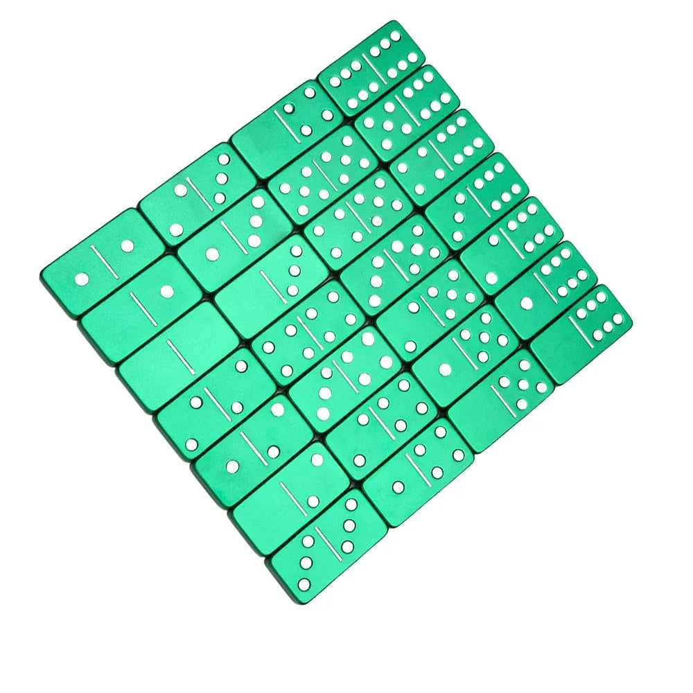 Custom Double 6 Red Standard Metal Dominoes Aluminum 6061 Metal Cnc Machining Services