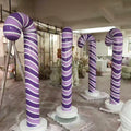 The Popular Large Giant Outdoor Resin Fiberglass Candy Cane Sculpture Statue Decorations Display Props for Sale