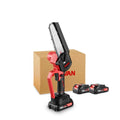 ONEVAN 6Inch Electric Chainsaw Digital Display Cordless Rechargeable Saw Mini Saw Woodworking Power Tool for  18V Battery