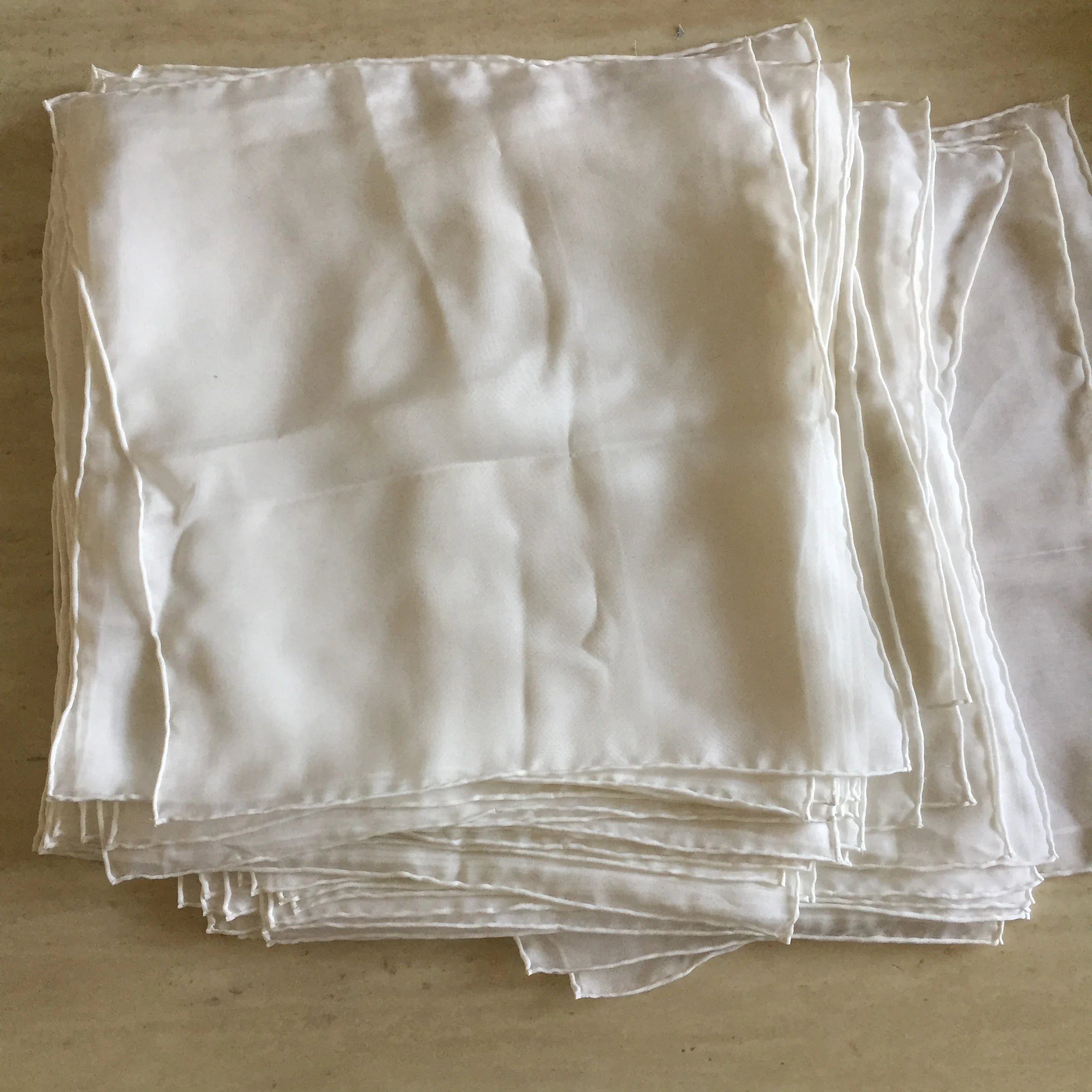 8MM 55*55cm White Scarf by Hand-rolled Pauelos Seda Habotai Seda Scarf for Hand Painting or Dying DIY