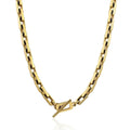 New Shiny Stainless Steel Necklace and Bracelet Set 46cm Long Slier Necklace with 20.5cm Gold Bracelet Chain Jewelry for Ladies