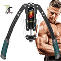 TTSPORTS Heavy Duty Arm Strength Trainer Carbon Steel Resistance Bar Twister Arm Exerciser for Chest Shoulder & Forearm Workout