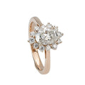 Lab Grown Synthetic Gemstone Jewelry 18k Yellow Gold VVS Round Cut Moissanite Diamond Ring for Wedding