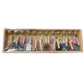Natural Crystal Quartz Chips Tiny Bottles Gemstone Stone Bottle With Reki Healing Crystal Chips Inside Crystal Craft