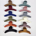 MIO Hot Selling Arc Plastic Hair Claw Fashion Style 11cm Big Hair Clamp Matte Color for Girls Hair Accessories