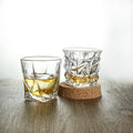 Classic Engraved Rock Pattern Crystal Whiskey Shot Glasses Liqueur Glasses Barware Clear bar Drinking Rock Glass