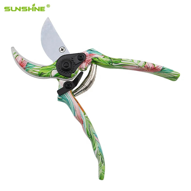 SUNSHINE 8.3" Bypass Pruning Scissor Branch Garden Pruner Garden Floral Secateurs Garden Pruning Shear