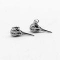 Simple Fashion Punk Rock Jewelry Animal Earring Titanium Steel Raven Skull Stud Earrings
