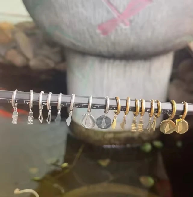 2025 Mini Palestine Map Earrings Hoop Earrings 18K Gold Plated Stainless Steel Earrings Jewelry