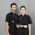 Pizza Chef Wear/Chef Coat/Chef Uniform Short Sleeves White and Black Kitchen Chef Coat Hotel Uniform Jacket