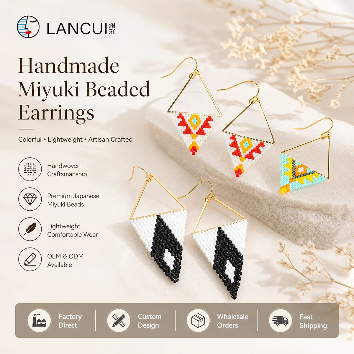 New Arrival Handmade Drop Earrings Luxurious Tassels Colorful Various Styles Miyuki Seed Beaded Earrings for Women Gift