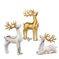 Creative Deer Statues Colorful Resin Statues Deer Home Decor Figurines Resin Deer