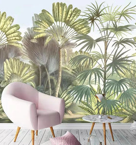 Modern Living Room Tropical Floral Design Natural Scenery Abstract Luxury Floral 3D Wall Mural Wallpaper