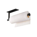Luxury Modern Stainless Steel Hotel Use Tissue & Paper Towel Holder 13 Inch Under Cabinet Square Matte Black Wall Mount