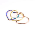 40mm Metal Love Ring Heart-shape Leather Belt Buckle Heart Shape Ring for Collar