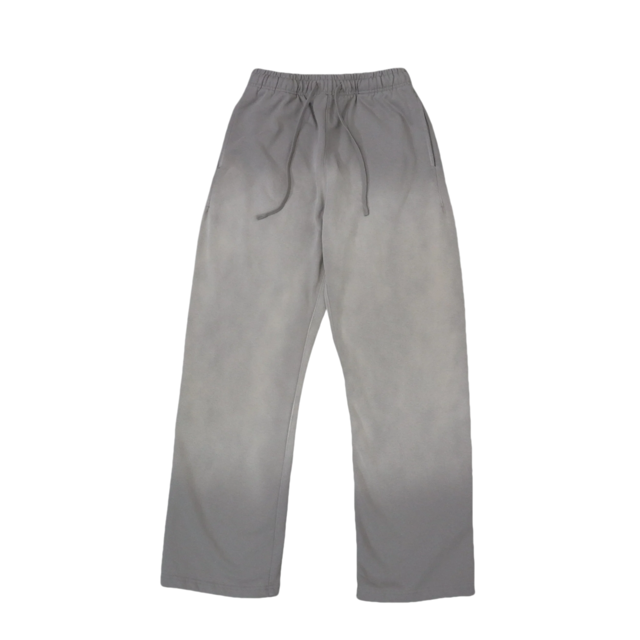 WEIMI Trendy Pattern 450 GSM Straight Leg Sweatpants Dye Clor Gray Blank Customized Men Cotton Pants