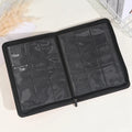 Pu Leather Card Binder Zipper Trading Card Binder Collection 9 Pockets Photocard Binder Holder