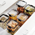 Best Price Plastic Transparent Kitchen Jars Storage Set Dry Food Storage Refrigerator Air Tight Containers for Presents
