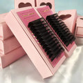 Custom Lash Extension Packaging Boxes Wholesale 0.03 0.05 0.07 Cashmere Lash Extensions Trays Matte Black Eyelash Extension