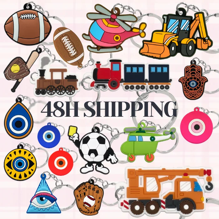 Custom Soft PVC Keychain Key Chain Soft Rubber Keychains Silicone Keyring 2D Rubber Pvc Sport Car Keychain