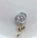 P1455 Baroque DIY Natural  Freshwater Pearl Charm Pendant Necklace Accessory 925 Sterling Silver Jewelry for Women Without Chain