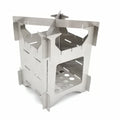 Cheap Outdoor Mini Small Ultralight Folding Portable Stainless Steel Picnic Wood Burning Camping Wood Stove for Cooking Sale