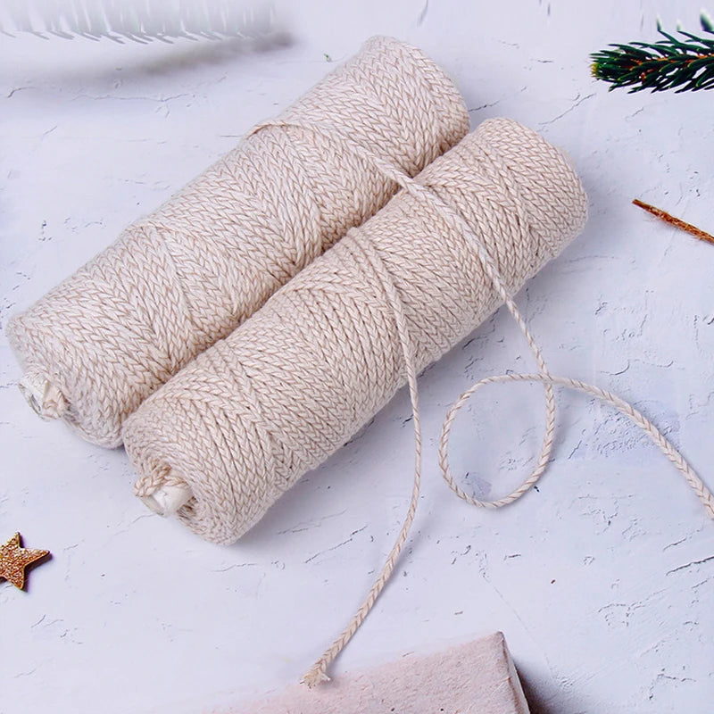 W40JZ02 Factory-Price Custom Strands Scented Soy Wax Paper Cotton Interwoven Thread Roll Handmade Candle DIY Kit for Christmas