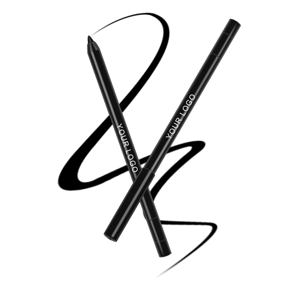 Cosmetics Makeup Private Label Glitter Retractable Eye Liner Tool Adapter Rotating Matte Waterproof Cream Eyeliner Pencil