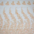 HY0686 Nigerian Hand Embroidered High Quality 3d Applique Lace Fabric With Pearls for Women Wedding Dress