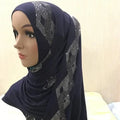 2023 Hot Selling High Quality Jersey Shawls Jersey With Stone Scarf and Soft Jersey for Muslim Women